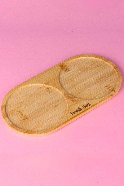 Woodcept. Bamboo 2-Section Oil Pot Stand, Masterchef Oil Pot Stand, Organizer