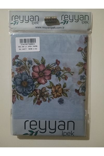 REYYAN Oya Yazma 90' Προίκα Ιεμενικό Εσωτερικό Τυφλό 90x90 cm Κενό με λουλούδια στις άκρες