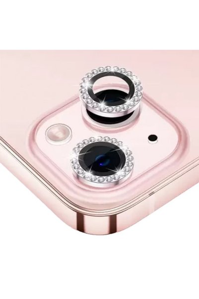 Ceptex iPhone 14 / 14 Plus Compatible Shiny Stone Camera Lens Protector