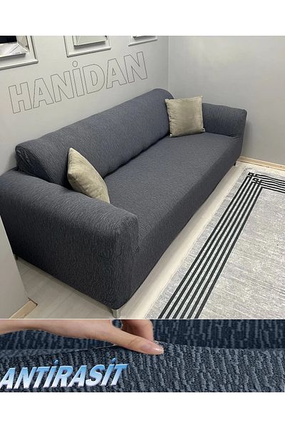 nurlan Jacquard Sofa Cover Elastic Non-Slip 3-Seater Sofa Bed Couch Cover 1 Piece