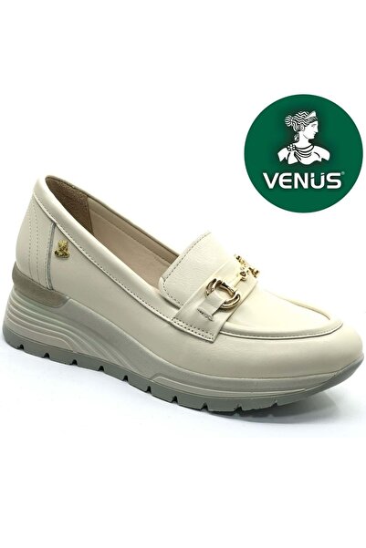 Venüs Pantofi clasici cu talpă Air-Flow pentru femei Hidra din piele naturală ortopedică BEIGE