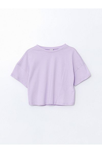 LC Waikiki Tricou pentru fete cu gât crew de sezon nou - S5IB39Z4