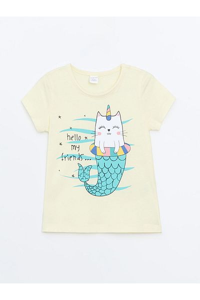 LC Waikiki Crew Neck Short Sleeve Girl's T-Shirt