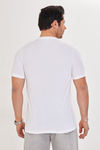 Dİ GİYİM Men's T-Shirt Supima Cotton Elastan