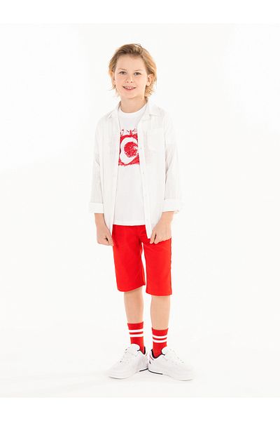 Civil Boys Boy Capri 6-9 Years Red