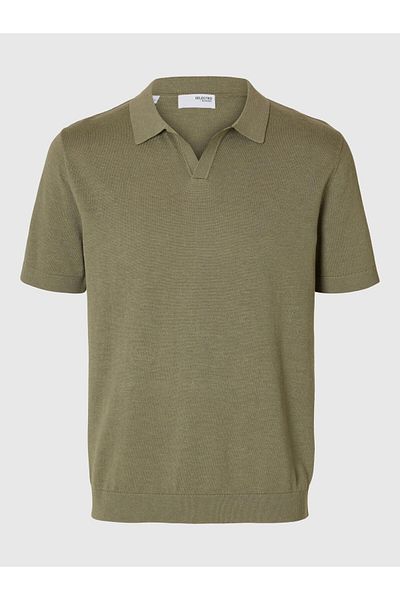 Selected Homme Polohemd aus Strick Kurzarm