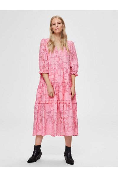 Selected Femme Midikleid Tunnelzug