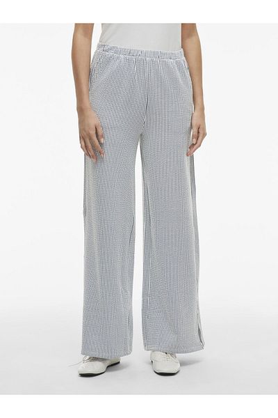 VILA Hose mit weitem Bein High Waist