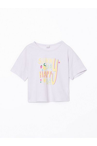 LC Waikiki New Season Crew Neck Girl's Crop T-Shirt - S5Fc09Z4