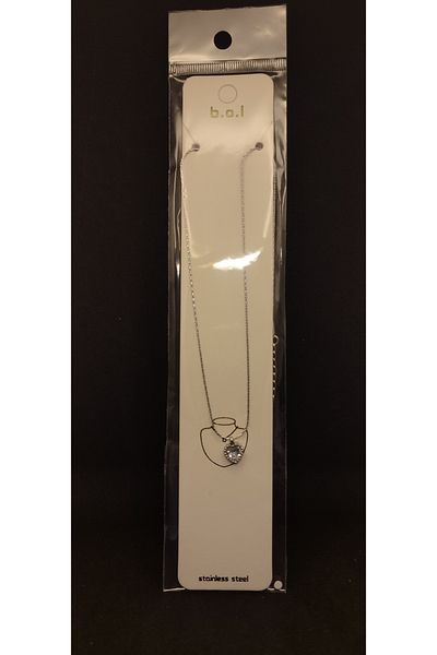 Class Diyar-I Opportunity Heart Patterned Necklace with Stone