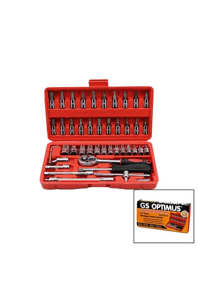 libescarf 46 Pieces Socket Set - Plastic Box (4886)