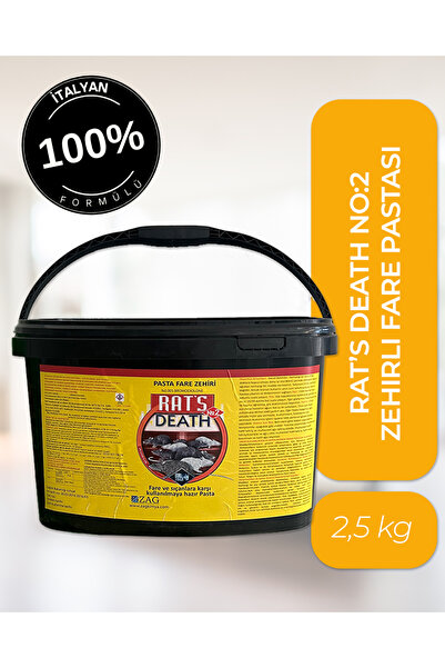 igdeX Rat's Death Sıçan Fare Zehiri Pasta 2,5 KG İTALYAN FORMÜL Yüksek Etkili