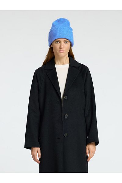 Selected Femme Mütze Geripptes Wollgemisch