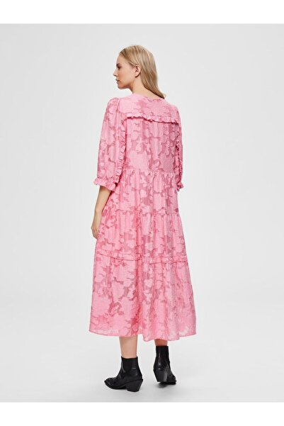 Selected Femme Midikleid Tunnelzug