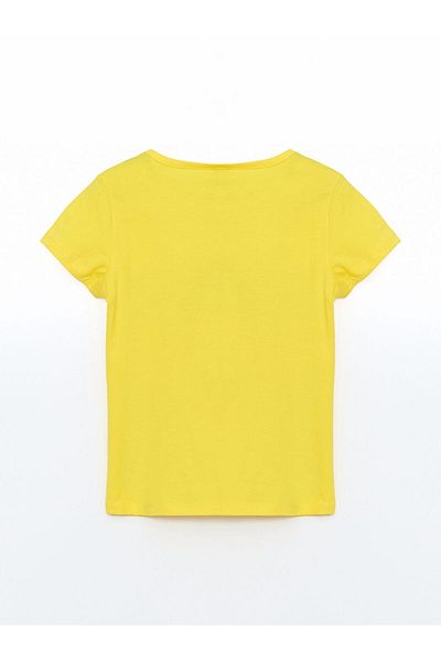 LC Waikiki Tricou pentru fete cu gât crew de sezon nou - S5EV82Z4
