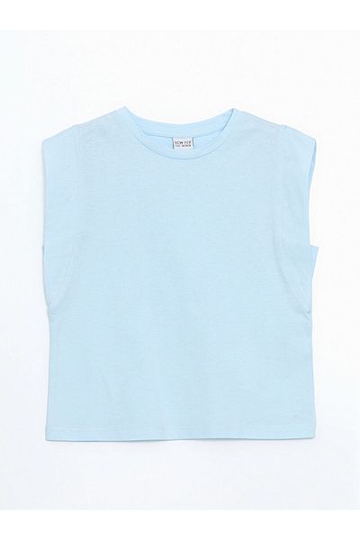 LC Waikiki Tricou pentru fete cu gât crew de sezon nou - S5IB77Z4
