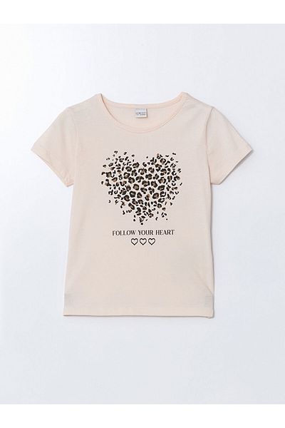 LC Waikiki Νέα σεζόν Crew Neck Girl's Tisort - S5EV53Z4