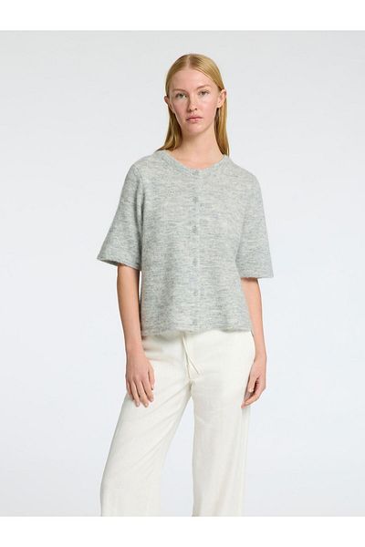 Selected Femme Strickjacke Wollgemisch Kurzarm