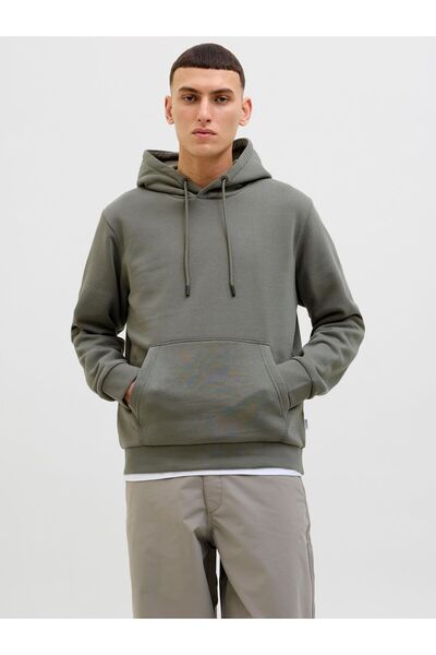 Jack & Jones Kapuzenpullover Einfarbig Kapuzenpullover