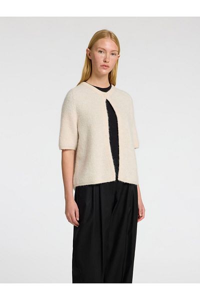 Selected Femme Strickjacke Wollgemisch Kurzarm