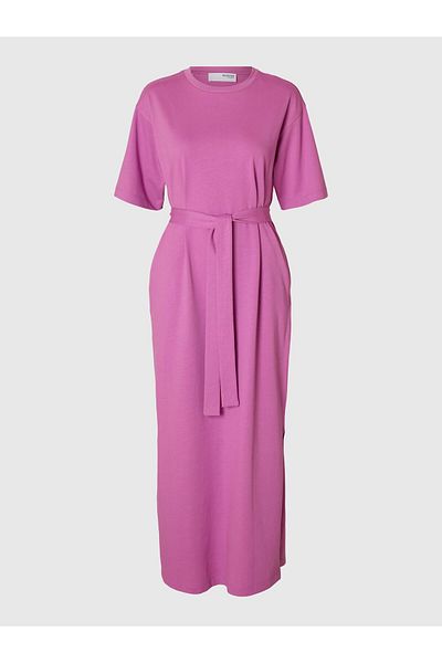 Selected Femme Kleid mit kurzen Ärmeln Maxi