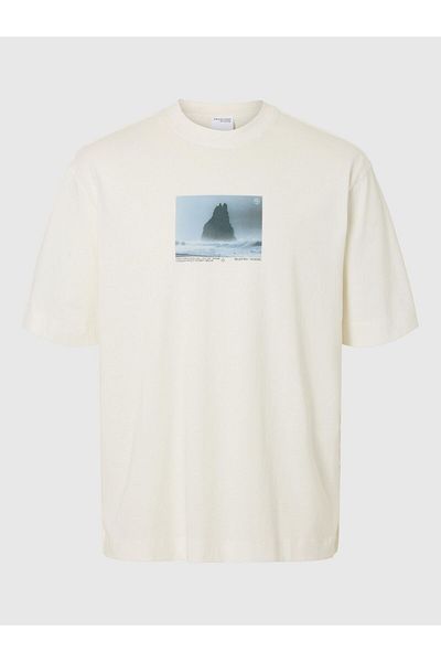 Selected Homme T-Shirt mit Rundhalsausschnitt Print