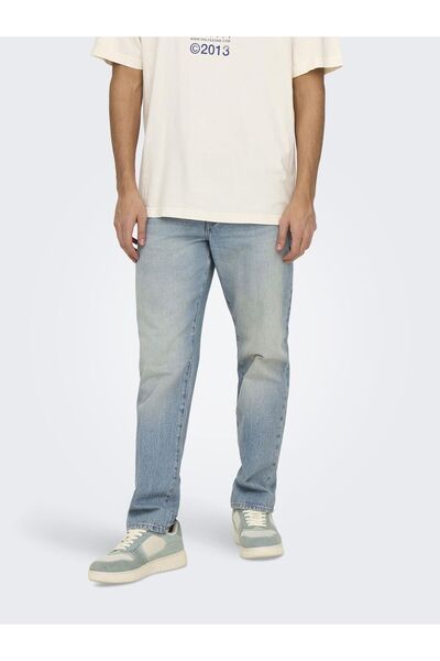 Only & Sons Normal geschnitten jeans ONSEDGE Mid Rise Gerade geschnitten Jeans