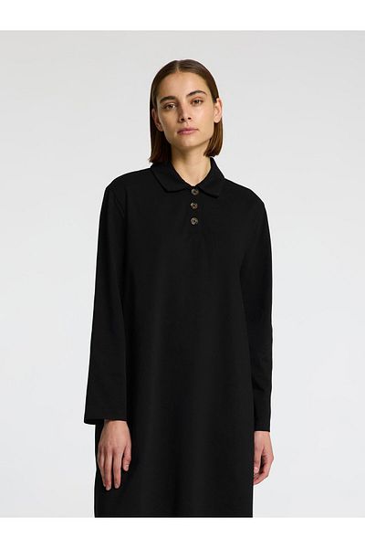 Selected Femme Kleid mit langen Ärmeln Polo-Style