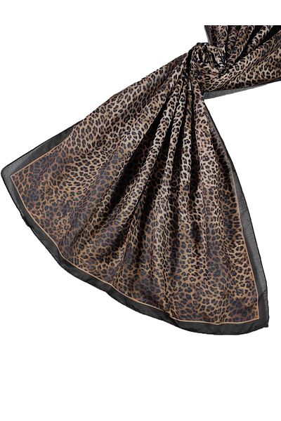 mim eşarp Σάλι Enba Soft Cotton Leopard με σχέδιο 75x190 cm
