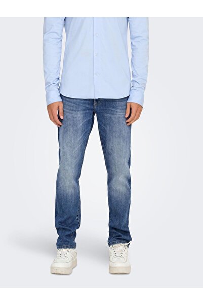 Only & Sons Slim Fit Jeans ONSWEFT Mittlere Taille Normal geschnitten Jeans
