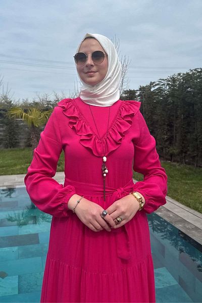 Rabia Şamlı Ροζ φόρεμα Jale