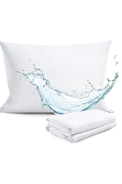Asraar Package 4-Pillow Cover| Premium Waterproof Pillow Protector - Zipper Pillow Case Protector,75x50 cm