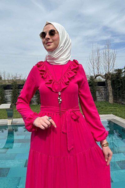 Rabia Şamlı Ροζ φόρεμα Jale