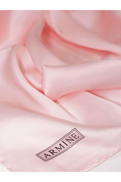 Armine Solid Color Silk Scarf - Adre-41 - Tivil - Light Pink