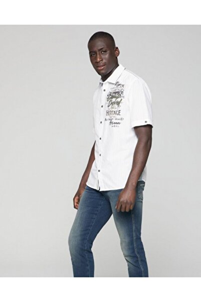 Camp David %100 PAMUK KISA KOLLU GÖMLEK