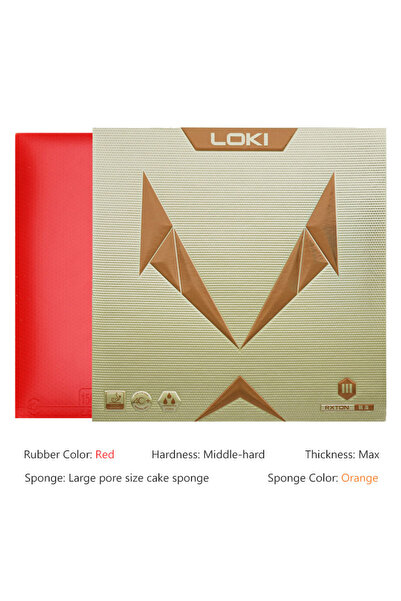 Choice RXTON 3 أحمر Loki RXTON 1 3 5 مطاط تنس الطاولة شبه لزج طاقة داخلية عال...