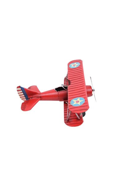 Genel Markalar Dekoratif Metal Uçak Çift Kanatlı Biblo Dekoratif Hediyelik