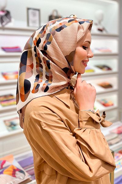 Armine Silk Scarf - 8604D-07 - Tivil