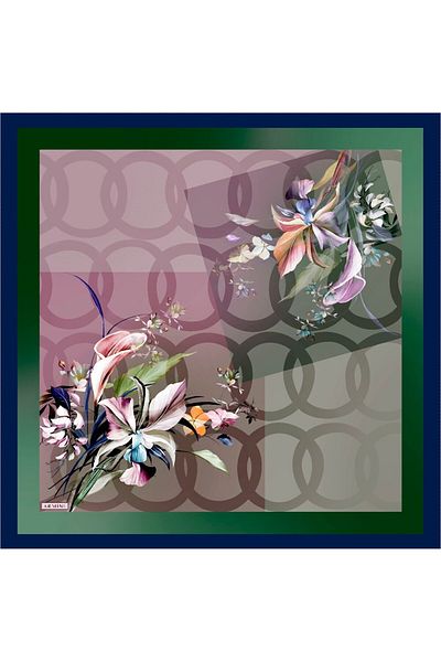 Armine Silk Scarf - 8666D-38 - Tivil