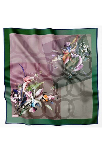 Armine Silk Scarf - 8666D-38 - Tivil