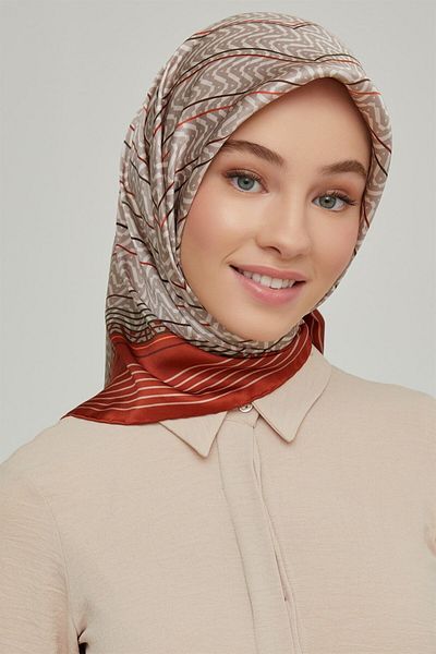 Armine Silk Scarf - 8631D-47 - Tivil