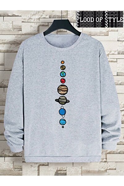 Flood Of Style Hip Hop Harajuku Stil Vintage Sistem solar Gri