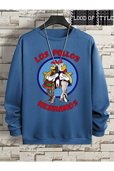 Flood Of Style Hip Hop Harajuku Stil Vintage Pui Frate Amuzant Albastru