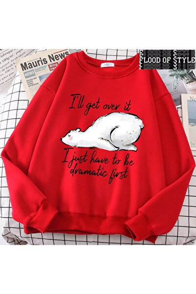 Flood Of Style Hip Hop Harajuku Stilul vintage va depăși provocările Roșu