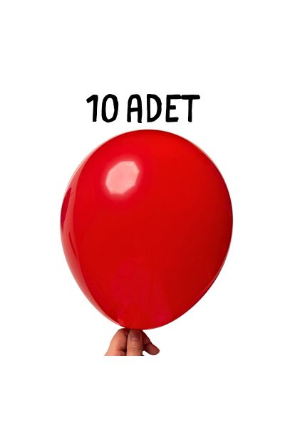Balon marketi Balloonist Sister 12 Inch Red Latex Balloon - Pack of 10 April 23 Eid Graduation