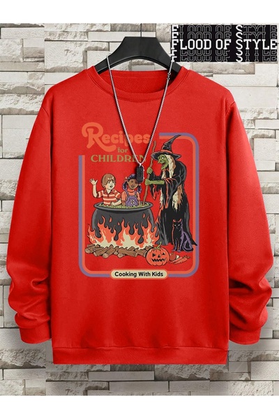 Flood Of Style Hip Hop Harajuku Stil Vintage Rețete Copii Roșu