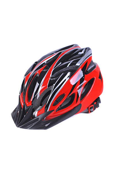 Choice خوذة دراجة للبالغين باللونين الأحمر والأسود مصممة بشكل متكامل للدراجات...