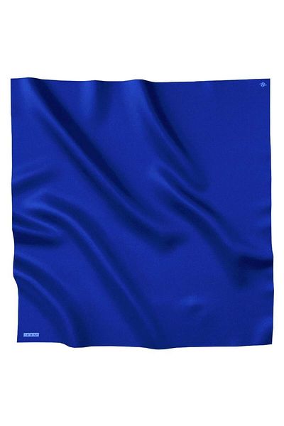 Armine Μονόχρωμο μεταξωτό φουλάρι - ADRE-591 - Sura - Saks Blue