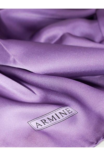Armine Eșarfă de mătase de culoare uni - Adre-578 - Sura - Magenta