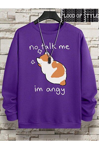 Flood Of Style Hip Hop Harajuku Stil vintage No Talk Me Im Angy drăguț pisică...